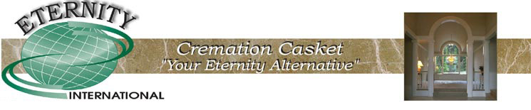 Cremation casket  banner from eeternity